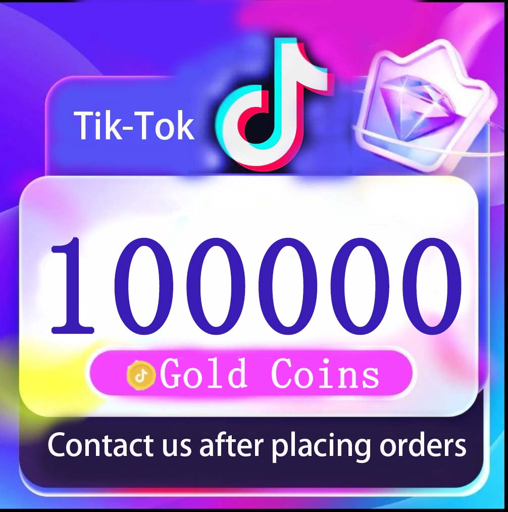 Tik-Tok 100000 Gold Coin Live Stream Recharging