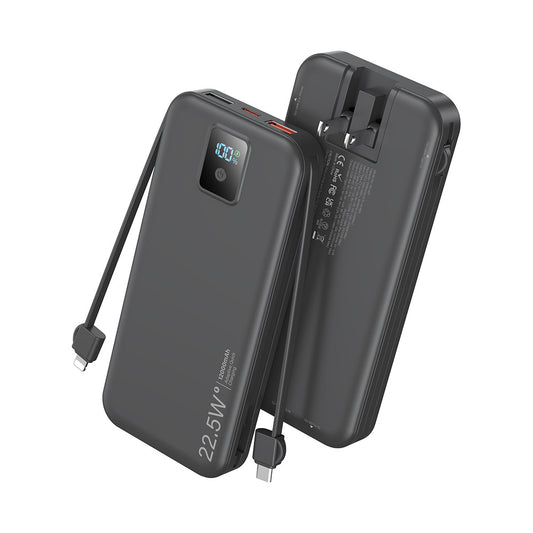 Private UL2056/PSE certification comes with AC plug, power bank, fast charging, and large capacity with cable Black