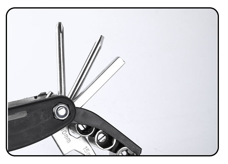 Bicycle Repair Tools Maintenance Set Patch Kit Multi-Functional Folding Bike Repair Tool Wrench Set