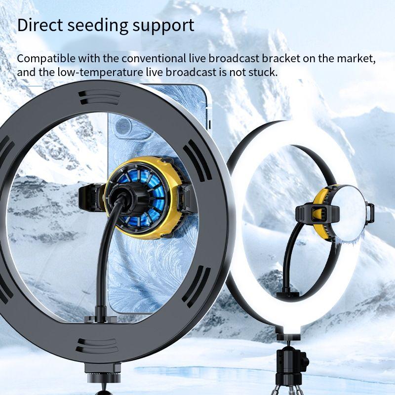 New Mobile Phone Radiator With Semiconductor Frozen Cooling Magnetic Suction Back Clip Digital Display AI Intelligent Temperature Control Radiator