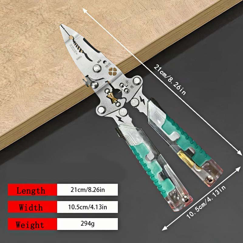 Folding Multi-Functional Electrician's Screwdriver Wire Stripper New Model Multi-Purpose Industrial Grade Needle-Nose Pliers Tool