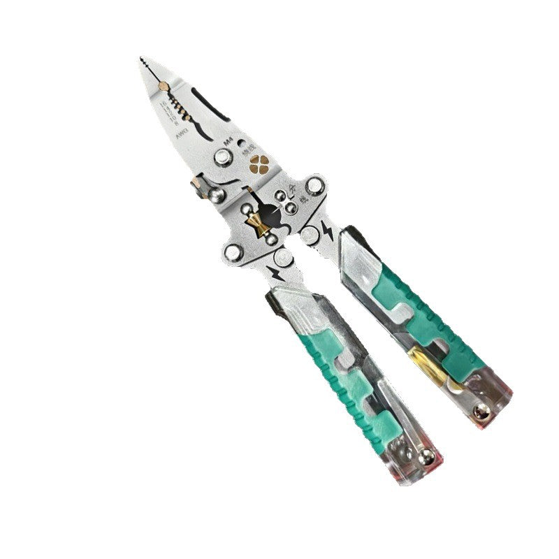 Folding Multi-Functional Electrician's Screwdriver Wire Stripper New Model Multi-Purpose Industrial Grade Needle-Nose Pliers Tool