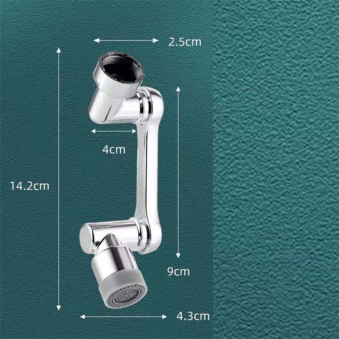 Faucet Splash Proof Mechanical Arm Rotatable 1080 Tap