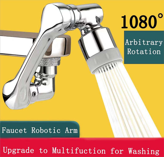 Faucet Splash Proof Mechanical Arm Rotatable 1080 Tap