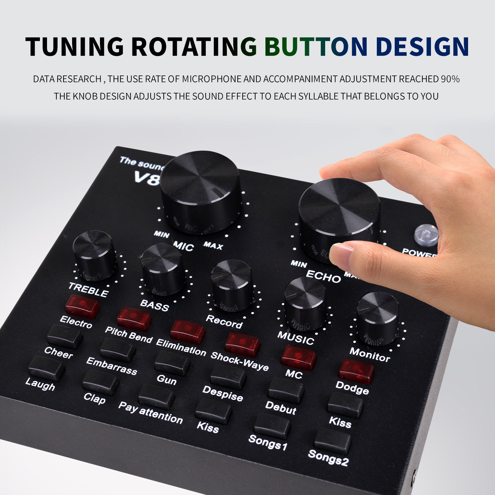 Tik-Tok Professional Live stream Sound Card V8+240 Mic Singing Sets