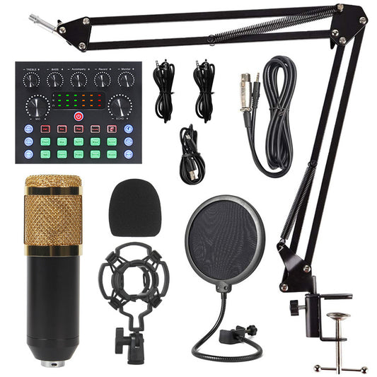 V8S Live Stream Sound Card Mic Set