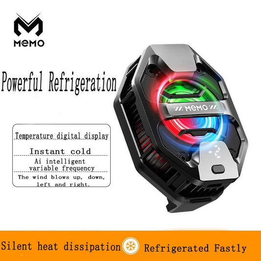 New Mobile Phone Radiator With Semiconductor Frozen Cooling Magnetic Suction Back Clip Digital Display AI Intelligent Temperature Control Radiator DL20 Intelligent temperature control