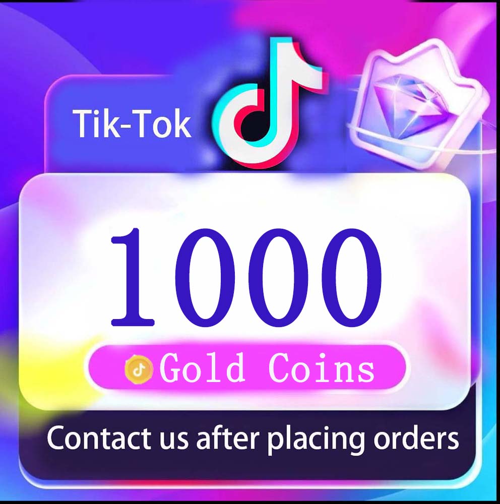 Tik-Tok 1000 Gold Coin Live Stream Recharging