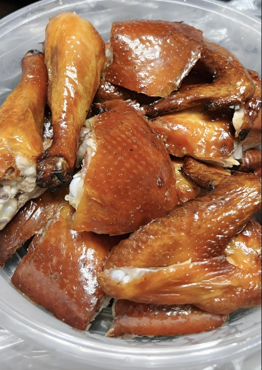 1 roasted chicken+main course+snacks+drinks