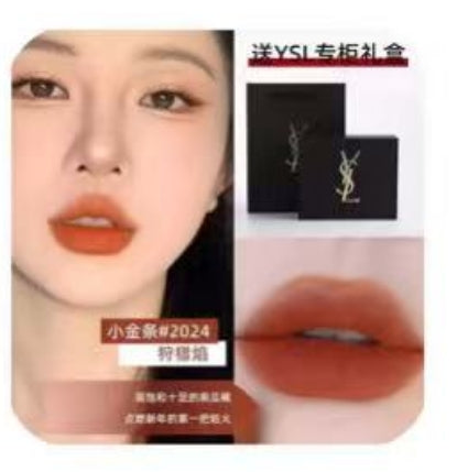 YSL Saint Laurent Lipstick Small Gold Bar 1966 21 Small Black Bar 314 302 Yangshulin Brand Authentic Gift Box Set Gift