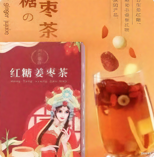 Brown sugar ginger tea, red dates, longan, goji berries, ginger shreds, women's tea, women's tea, health tea, tea bags Gift