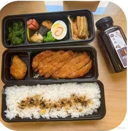 Chicken cutlet bento set meal Gift