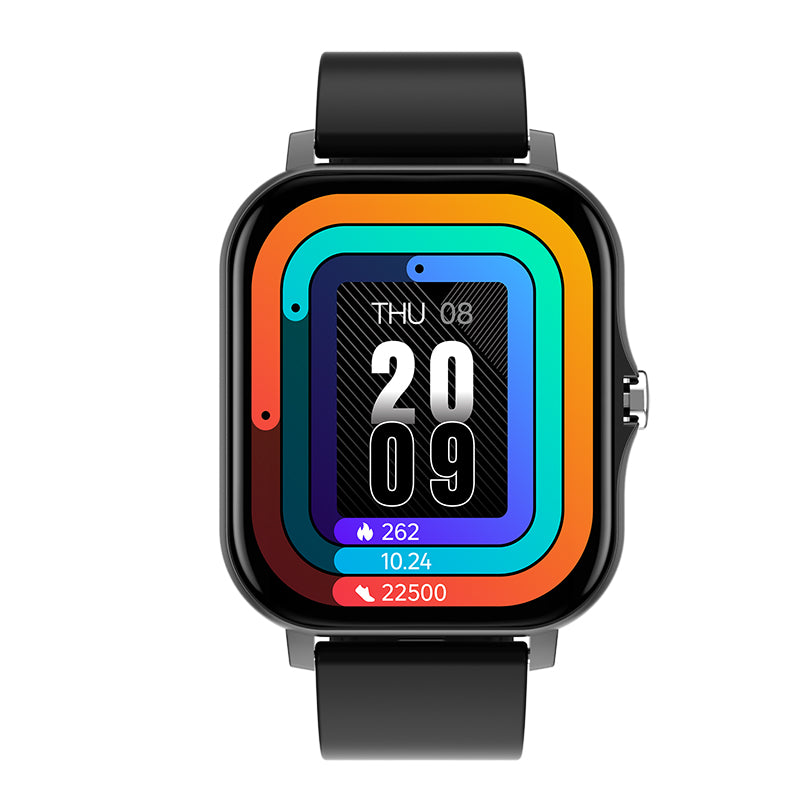 Touch Screen Smart Watch OLIKA Sports Waterproof Multifunctional Heart Rate Detection Dynamic Bluetooth Call Watch BLACK