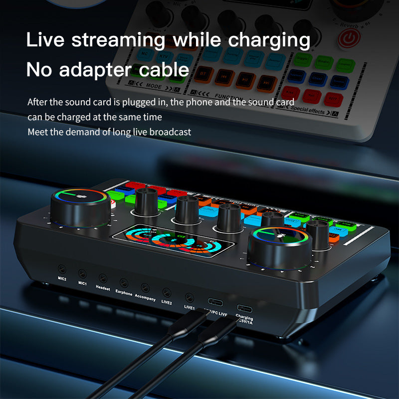 V98 Sound Card Sing Live Broadcast